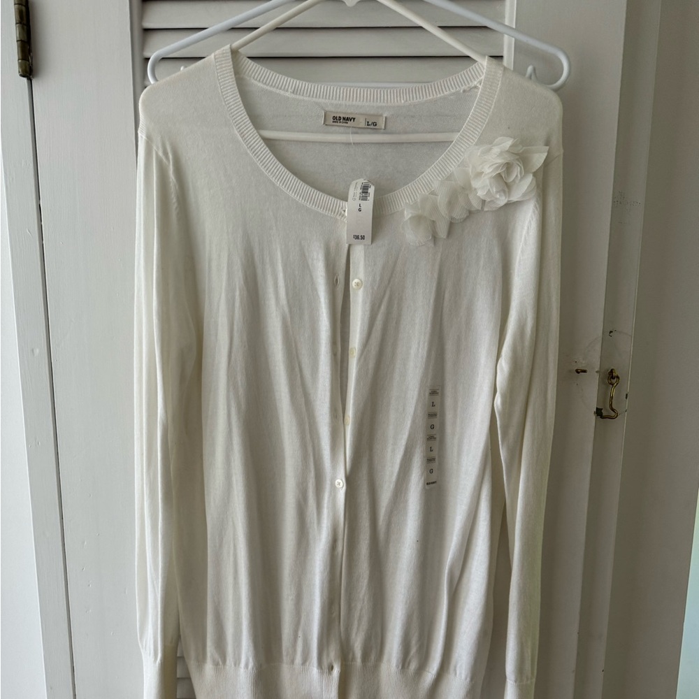 BNWT white cardigan